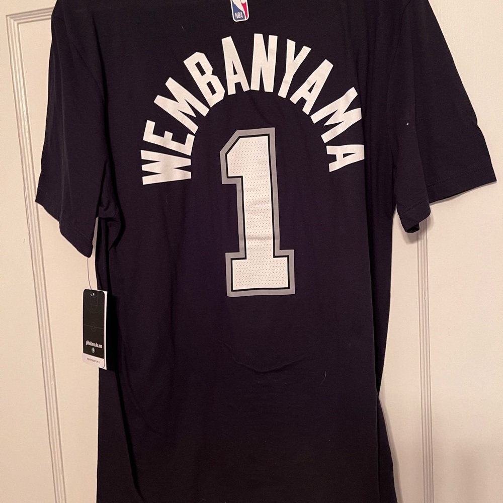 Black NBA Wembanyama T-Shirt